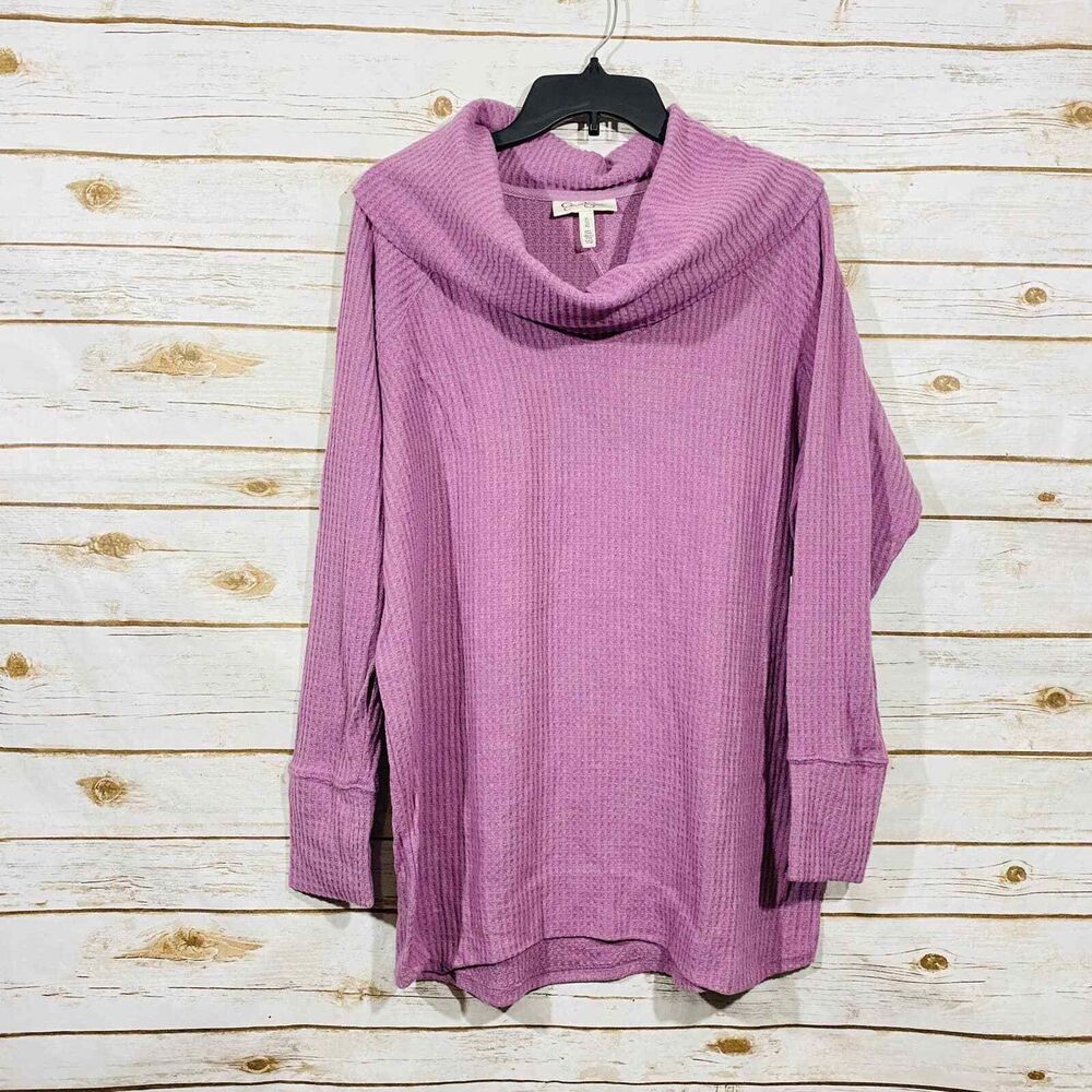 Jessica Simpson high neck Long Sleeve Pullover Comfy Sweater Size XL